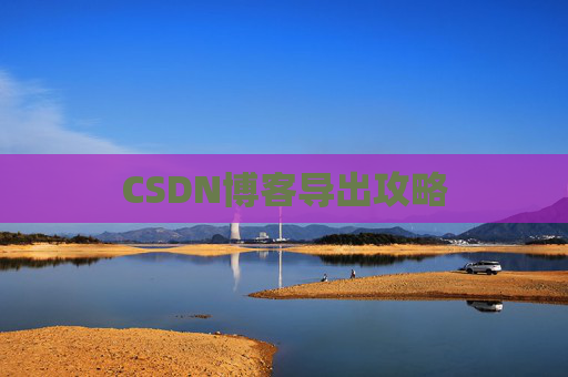 CSDN博客导出攻略 CSDN博客导出攻略